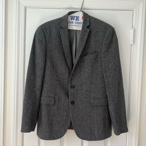 Men’s grey tweed blazer